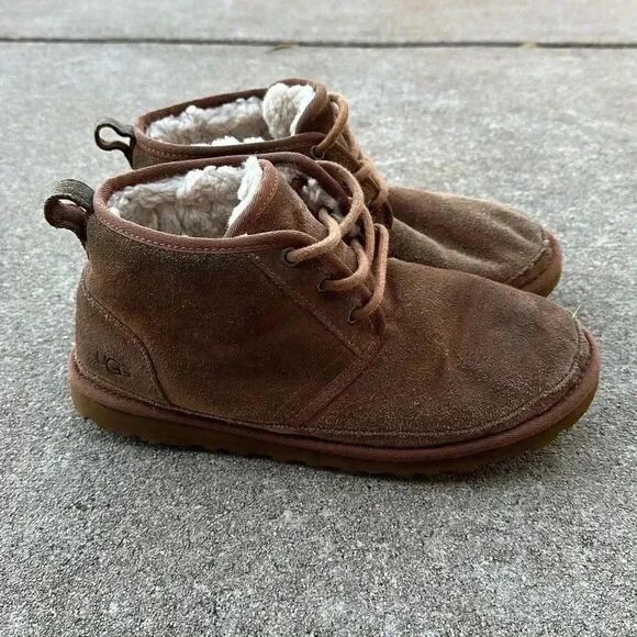 UGG Neumel Classic Fur Lined Suede Lace-Up Chukka Boots Men’s Sz 8 main image 10